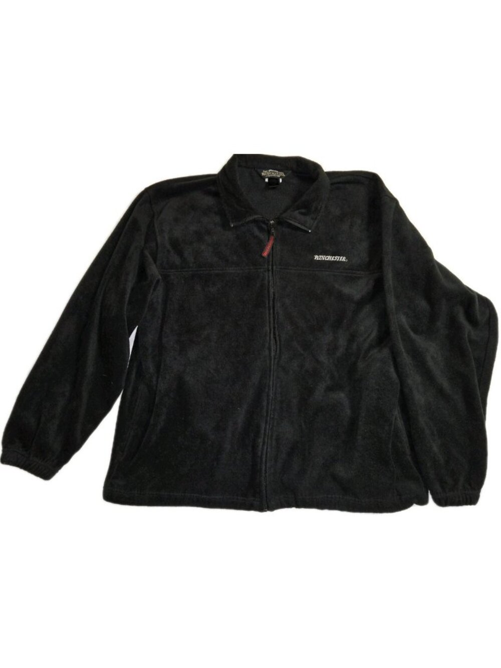 WINCHESTER FULL ZIP FLEECE JACKET MENS XL BLACK NECK HUNTING OUTDOORS